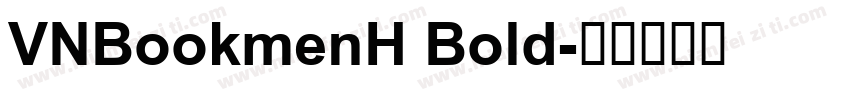 VNBookmenH Bold字体转换